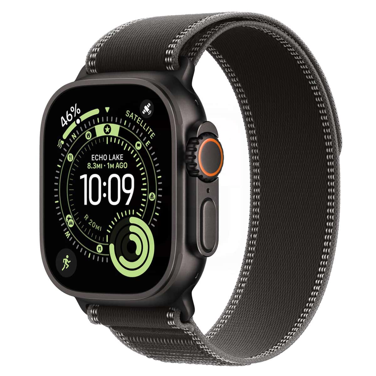Apple Watch Ultra 3 49mm Black Ti Black Trail Loop S/M (US)