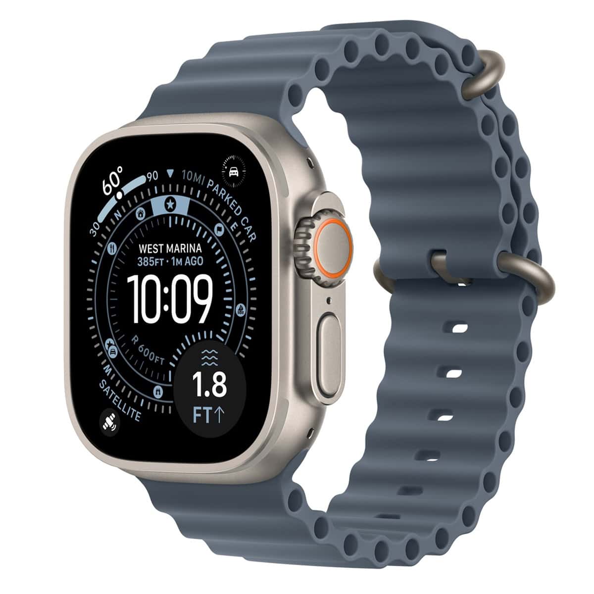 Apple Watch Ultra 3 49mm Natural Ti Blue Ocean Band (US)