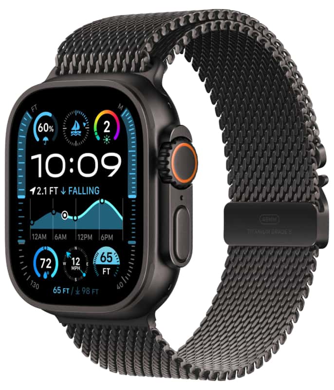 Apple Watch Ultra 2 49mm Natural Ti Blue Trail Loop M/L